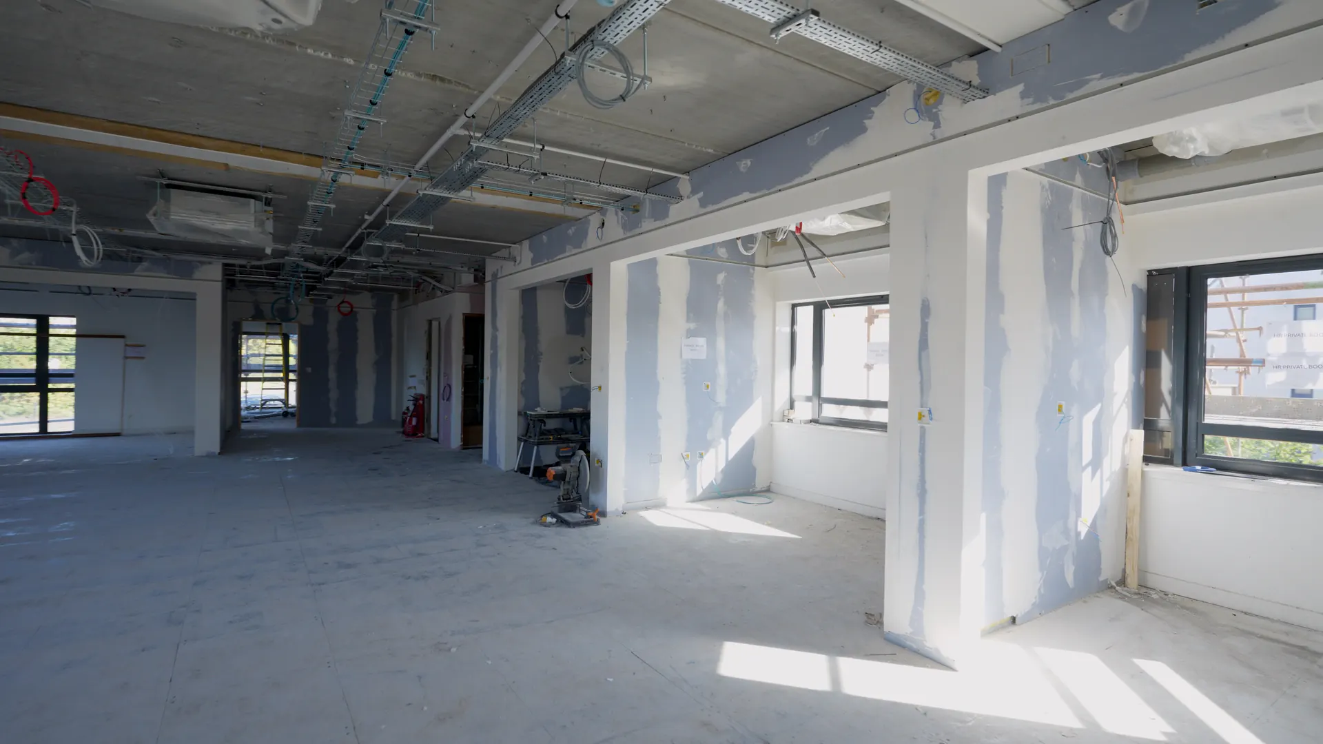Glass partitions