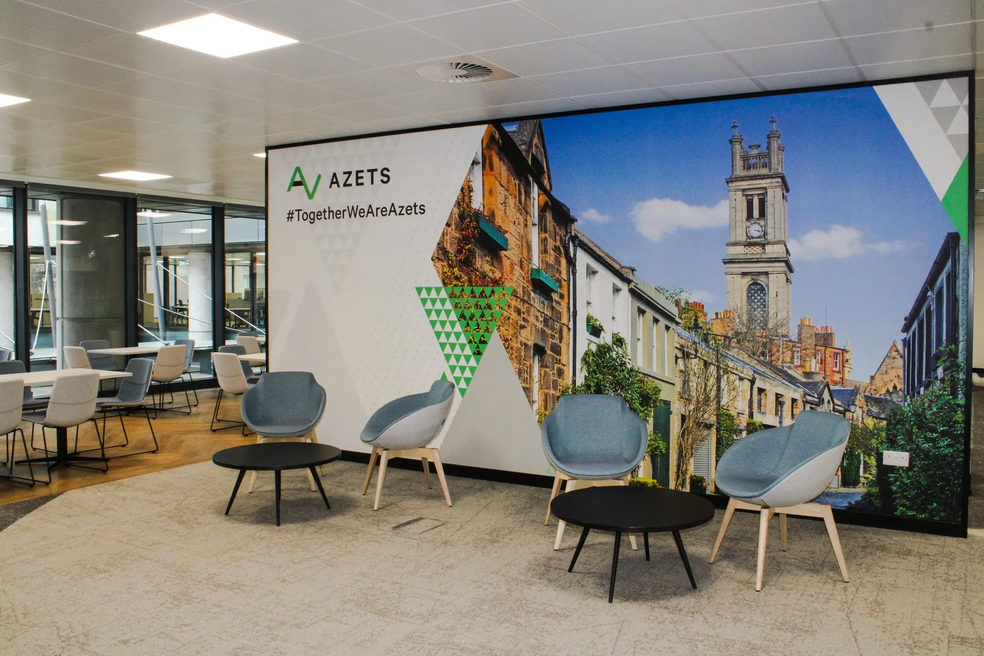 Azets Edinburgh Tea Prep & Dining Seating