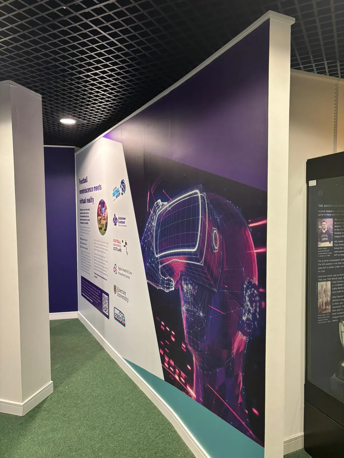 Virtual reality feature wall