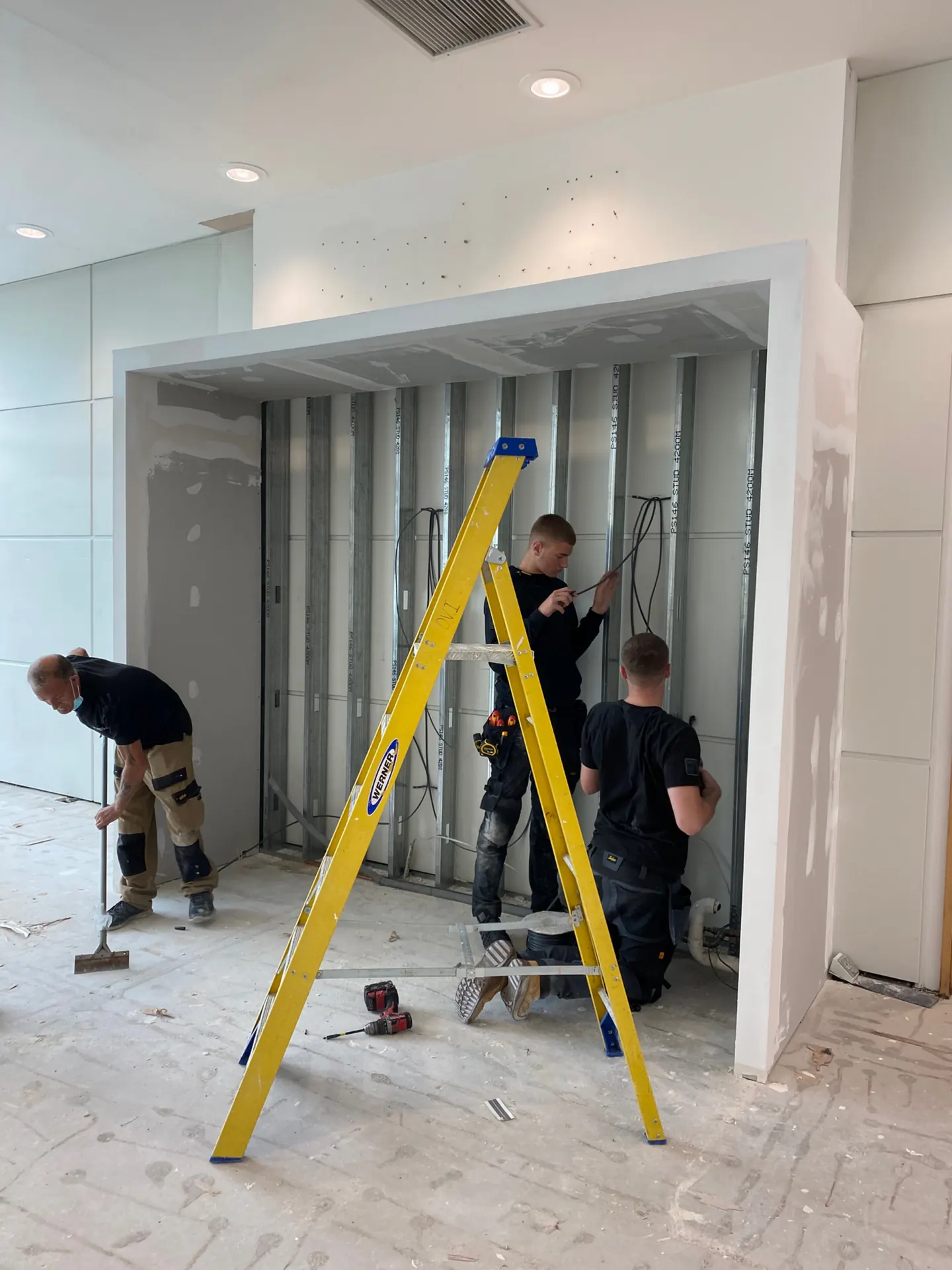 Webhelp Sheffield Kitchen Alcove Construction Before Fit-Out