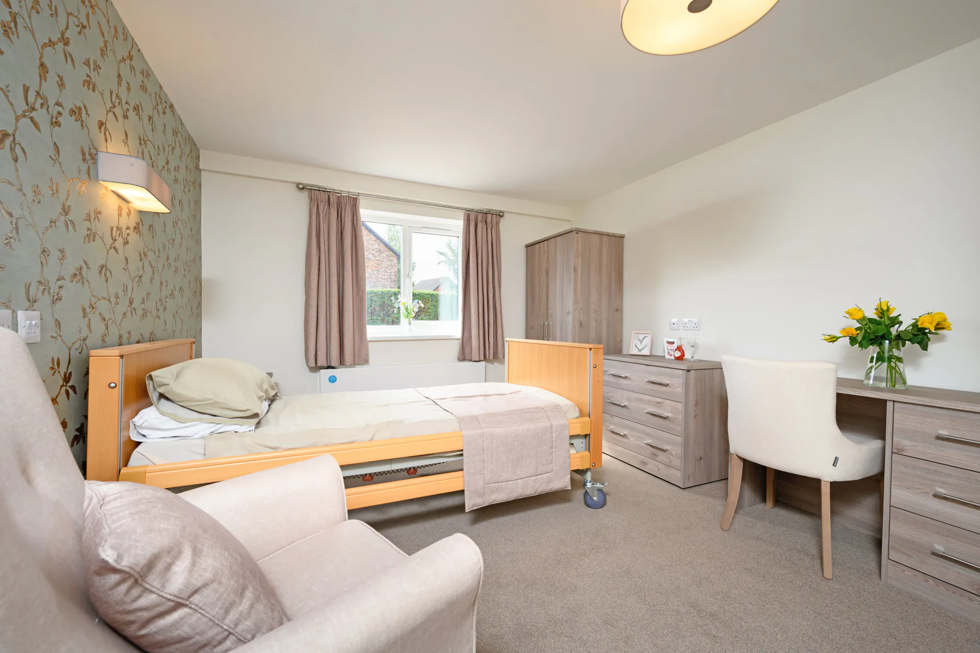 Riverwell Beck Care Home resident bedroom refurbishment